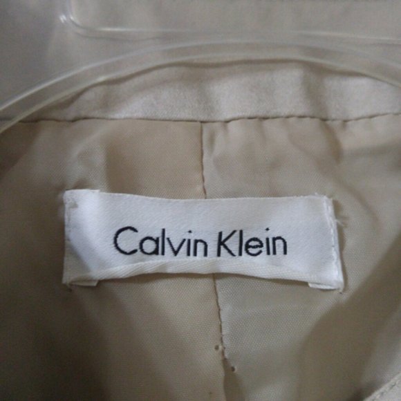 Calvin Klein Petite Belted Khaki Dress Size 12P - Picture 5 of 7